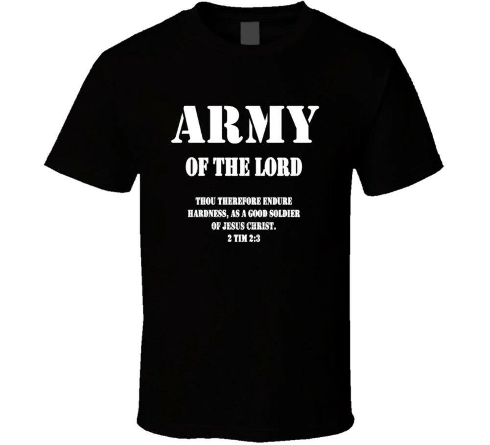 Футболка с надписью Army of the Lord Christian Jesus Christ Religion| |