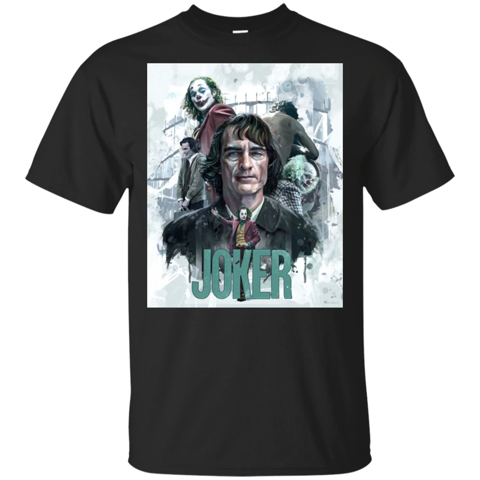 Joker 2019 Joaquin Phoenix Movie T shirt M мужские футболки размера XXL|Мужские футболки| |