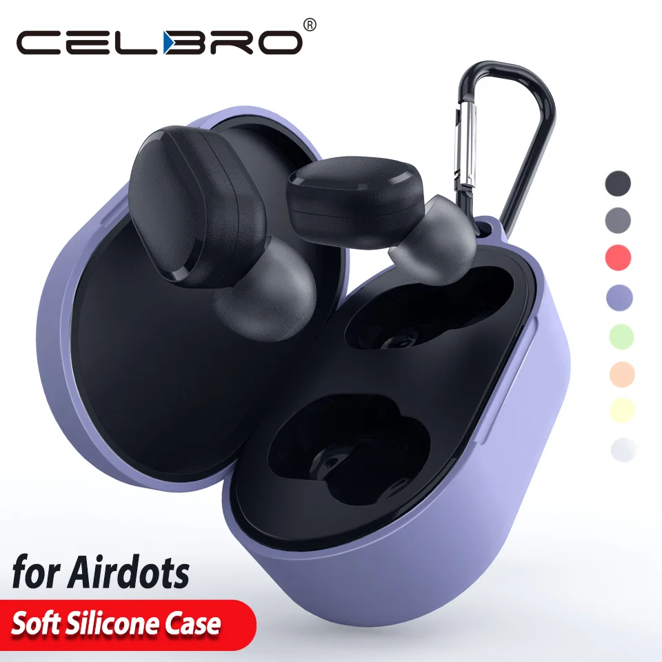 Цветной мягкий чехол для Xiaomi Redmi Airdots силиконовая защитная сумка Xiomi Mi Air Dots