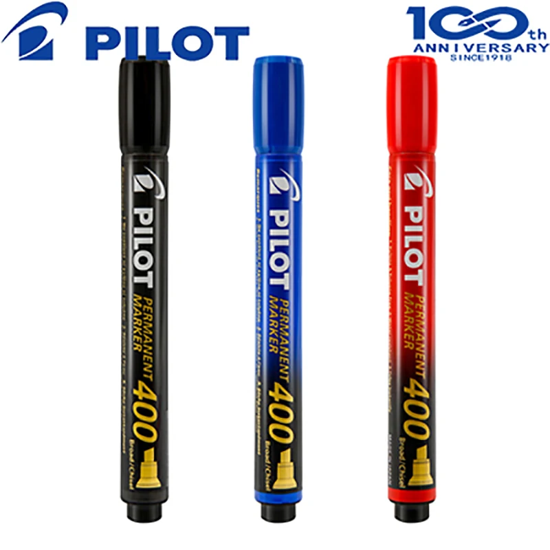 

1PCS Japan PILOT Marker SCA-400 Oily Marker Red Blue Black Thick Color Fast Drying Waterproof Marker Pens Whiteboard Marker
