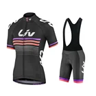 Комплект велосипедных Джерси 2020 LIV женская летняя одежда для горного и дорожного велосипеда дышащая одежда для горного велосипеда