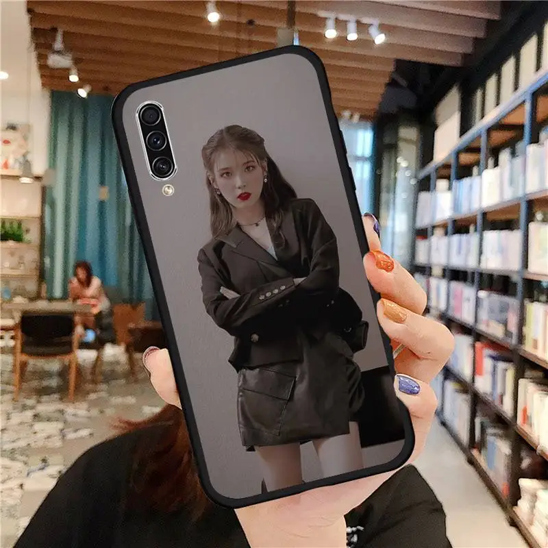 

IU Lee Ji Eun Phone Case For Samsung A20 A30 30s A40 A7 2018 J2 J7 prime J4 Plus S5 Note 9 10 Plus