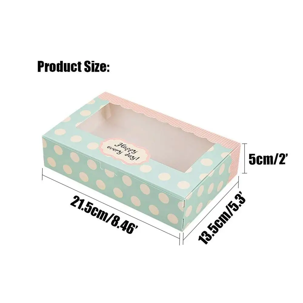 10 шт. набор бумажных коробок для торта печенья кексов пирожных затяжек фруктов