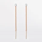 Женские длинные серьги-подвески с жемчугом, розовое золото 585 пробы, ювелирные украшения для свадьбы, помолвки, вечеринки, лучший подарок, HGE350