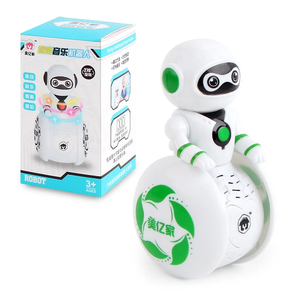 Музыкальный Неваляшка робот для раннего обучения раздвижной звук и светильник