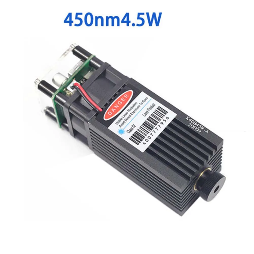 

450NM 4.5W Blue Laser Module Engraving Laser Compressed Spot Laser Head
