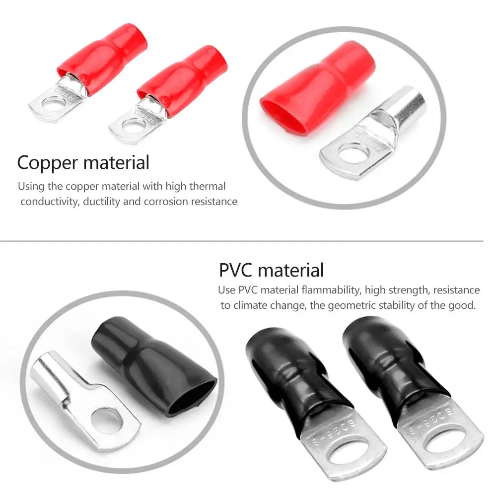 VODOOL 10 шт. автомобильный аудио разъем питания заземления провода кольцевые клеммы