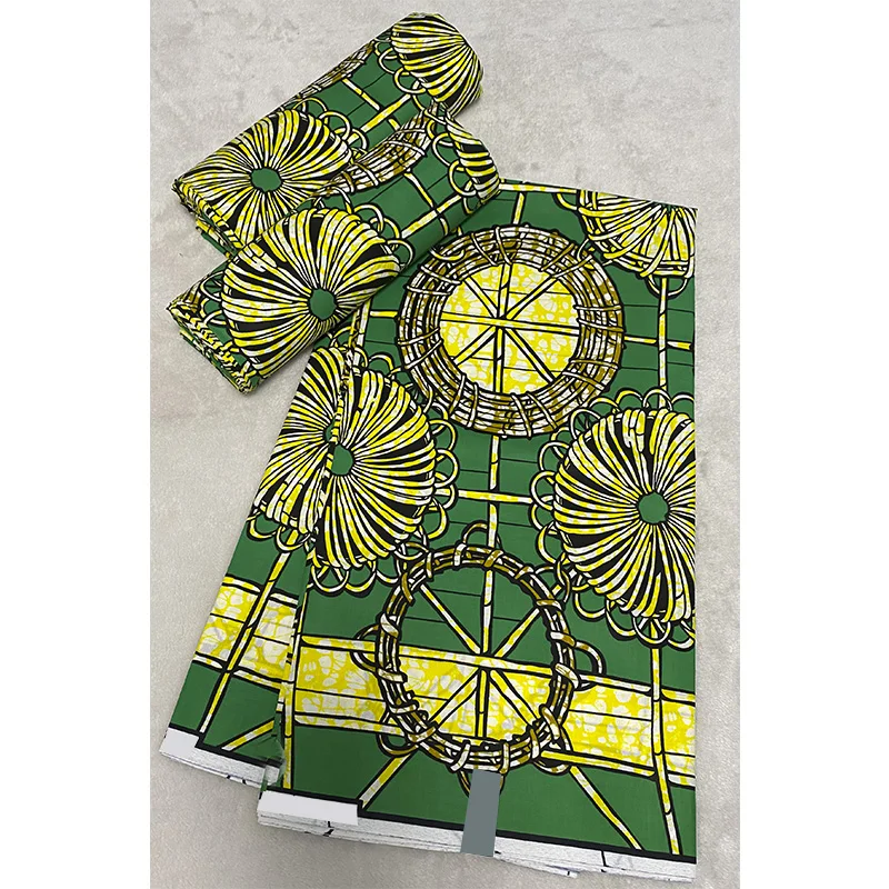 Черно белая африканская восковая ткань для платья в стиле Анкары 2019 Ткань шитья