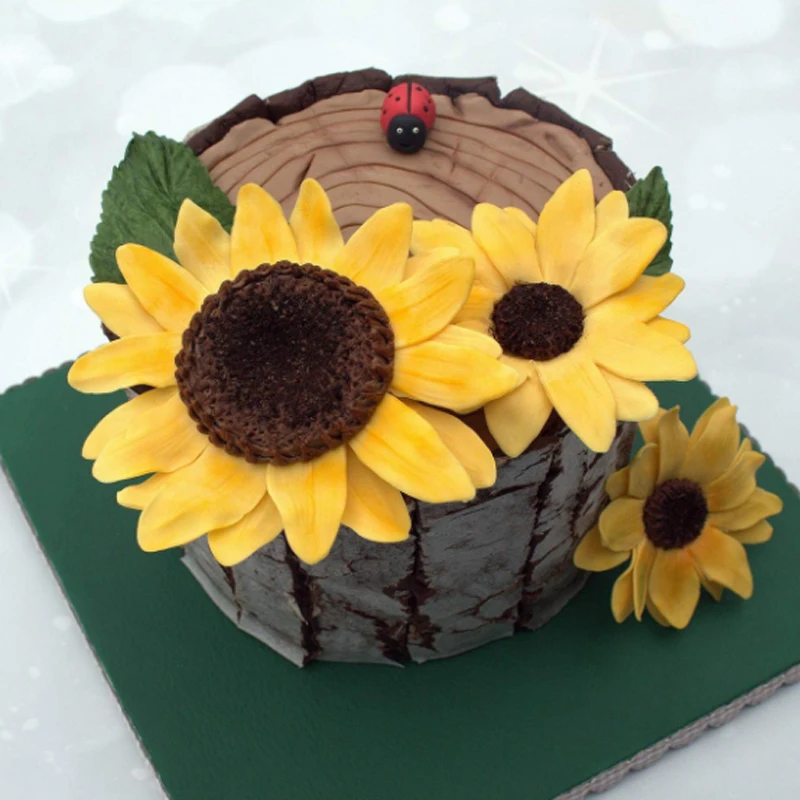 Подсолнух/ромашка и формы с листьями помадки инструменты для украшения торта