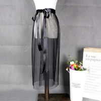 women mesh sheer skirt wrap skirt sarong beach transparent tulle fashion new