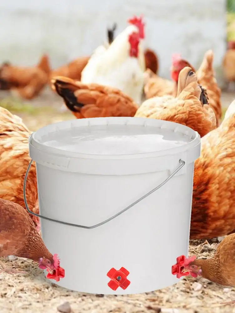 Горизонтальная боковая установка птицы поилка автоматическая соски для курицы