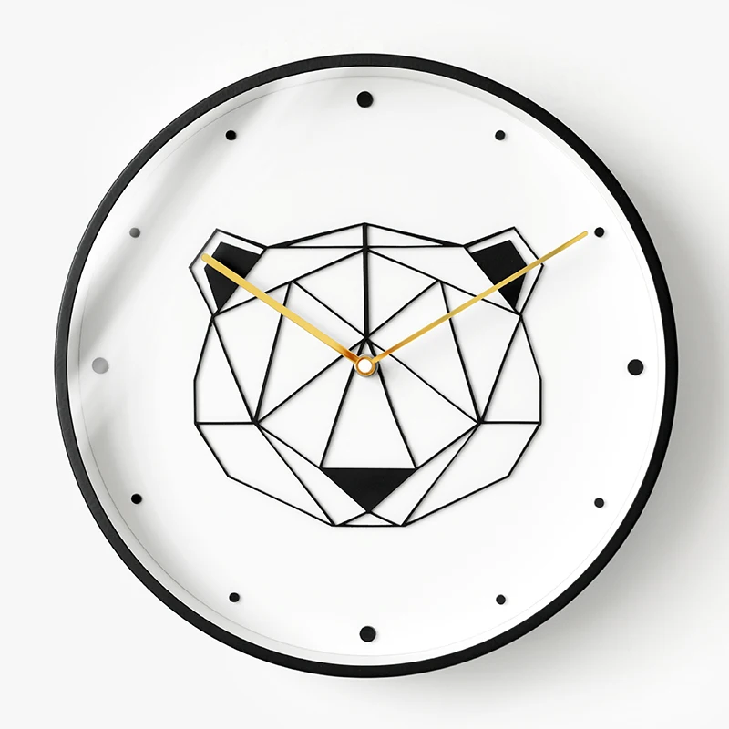 

Modern Design Wall Clock Nordic Simple Living Room Clock Minimalist Creative Silent Office Wall Clock Geometry Home Decor DA60WC