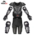 Защитная Броня WOSAWE для взрослых, бронированная жилетка для мотоцикла, нагрудная куртка, Защита позвоночника, наколенники, налокотники, плечевые перчатки