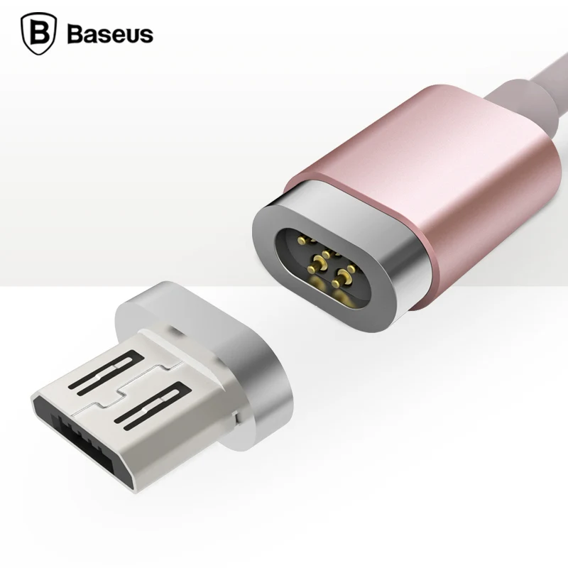 Baseus Магнитный usb-кабель для зарядки iPhone samsung xiaomi redmi кабель для быстрой зарядки apple lightning все микро-usb для устройств на аndroid 2.4A