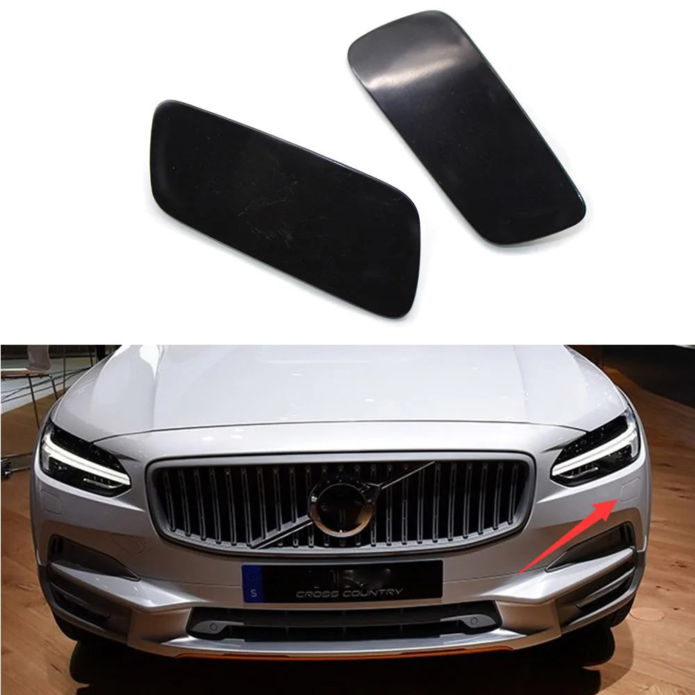 

Fit For VOLVO S90 2017-2019 398398305 Front Headlight Washer Jet Cover Prime L&R