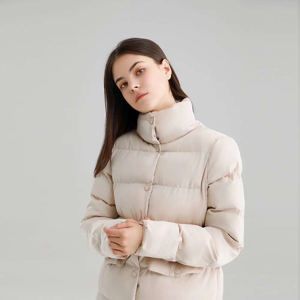 Thick Down Cotton Coat Oversize Long Parkas 2022 Winter Long Sleeve Buttons Pockets Female Warm Puffer Jacket Parka Branded