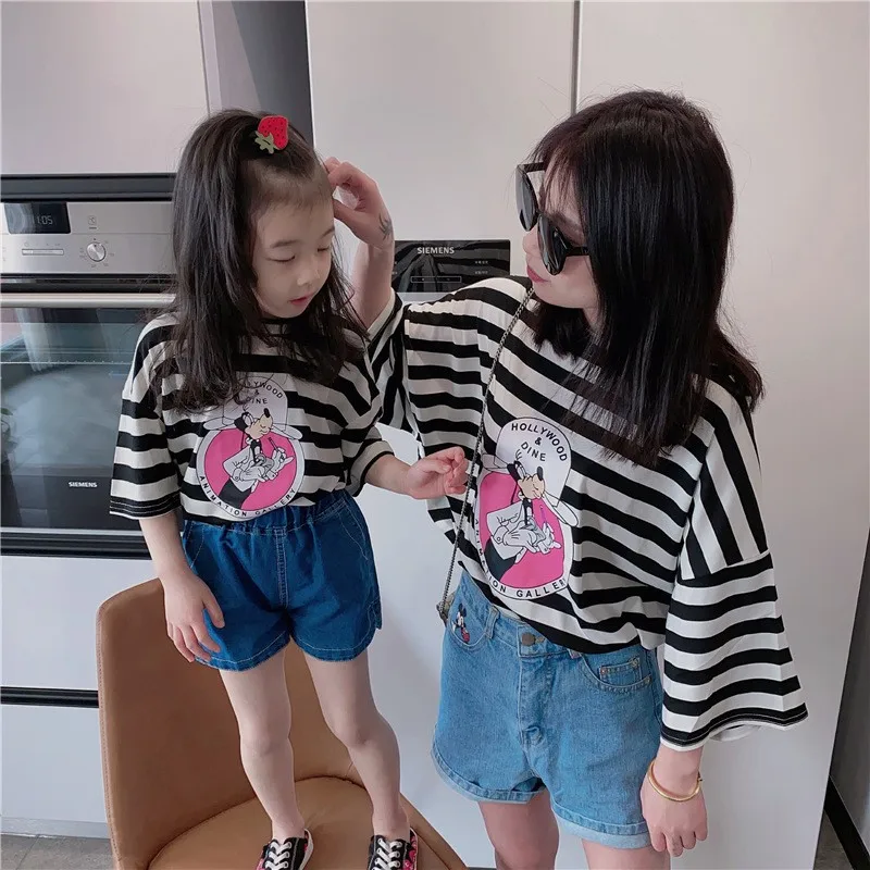 

Детская футболка в полоску, на возраст 2-7 лет