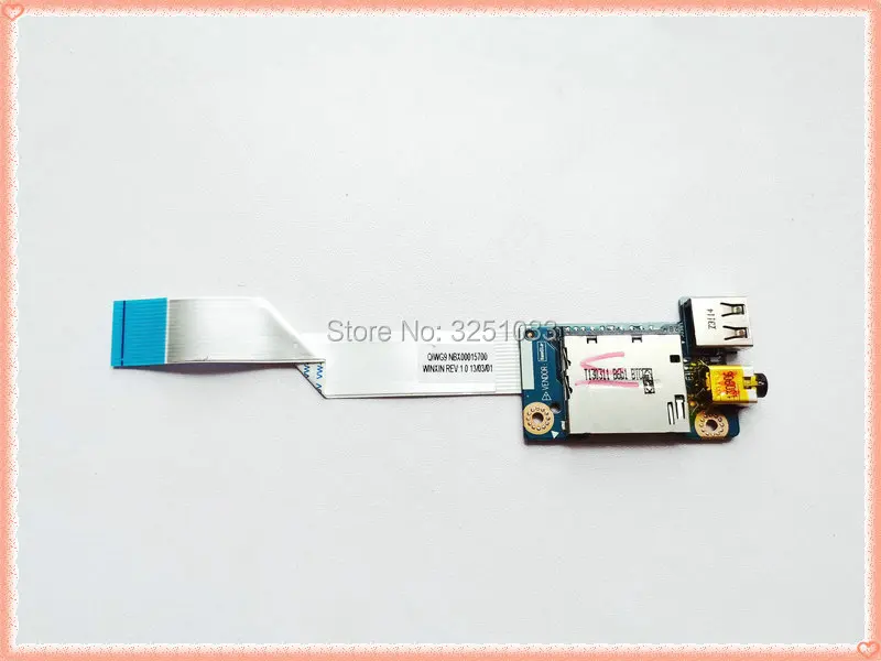 

LS-7986P For Lenovo G580 G585 N580 G480 Card Reader USB boar Audio SD Card Reader Board with Cable NBX00011K00