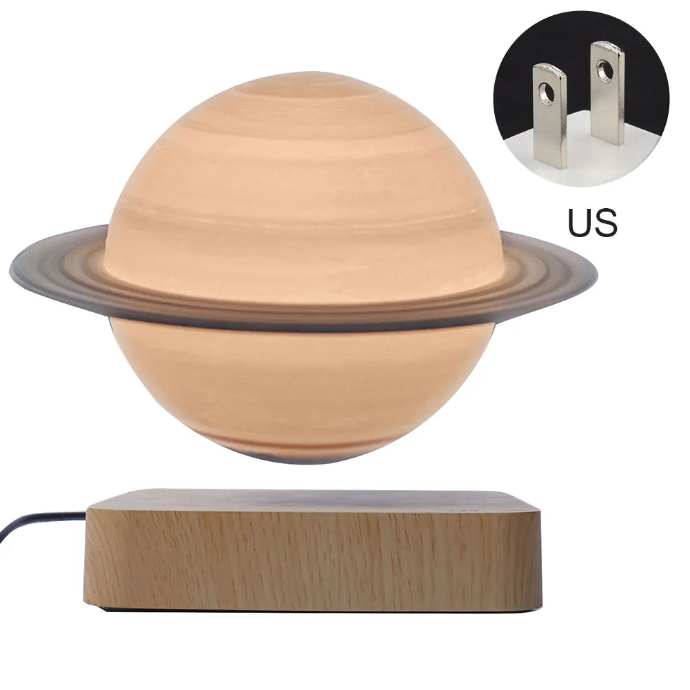 

Toys Party Led 3D Printing Office 3 Colors Modes Bedroom Moon Lamp Kids Gift Magnetic Levitating Nursery Home Decor Night Light