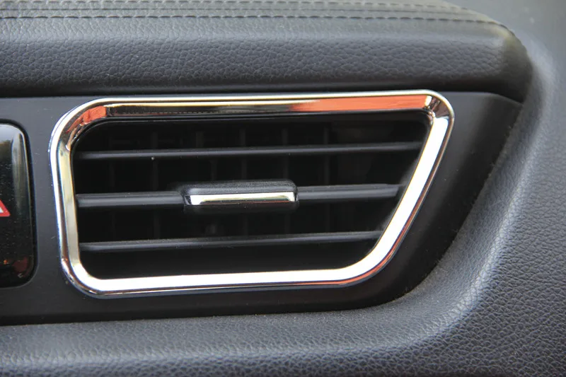 6 шт./компл. автомобильный Стайлинг ABS хромированный чехол для вентиляционного