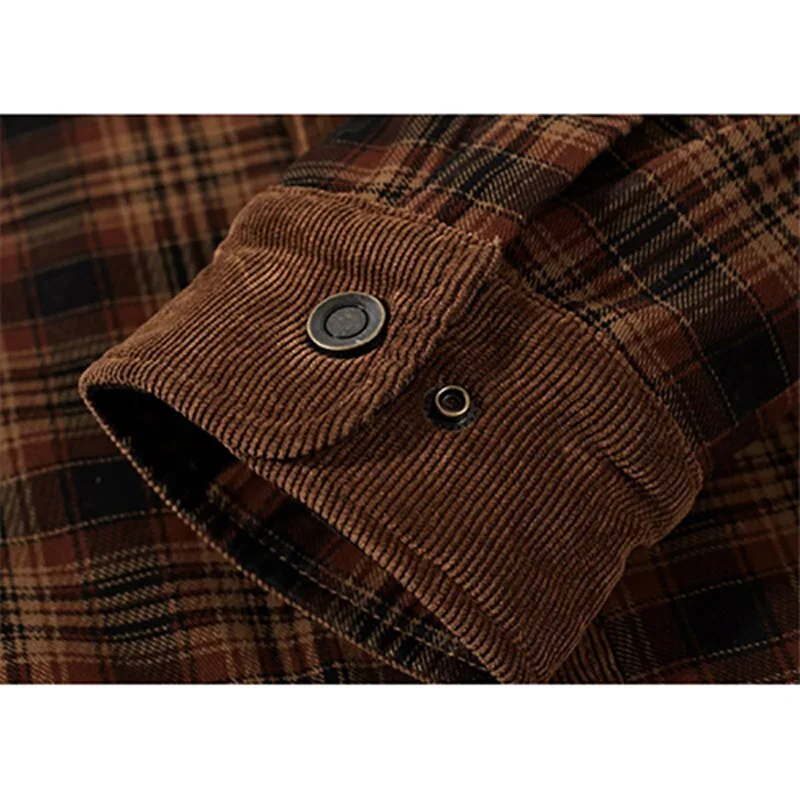 Новые мужские зимние куртки с хлопковым верхом рубашка длинными рукавами Теплая