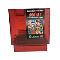 239 in 1 multi game cartridge memory card 8 bit 72 pin for us ntsc nes transparent red