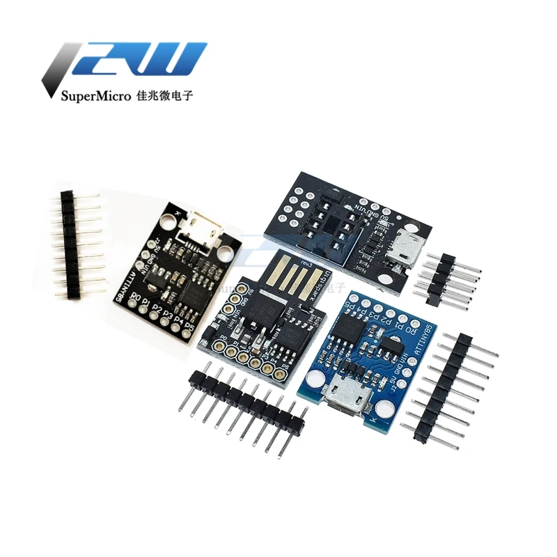 Миниатюрный синий черный TINY85 Digispark Kickstarter микро макетная плата ATTINY85 модуль для