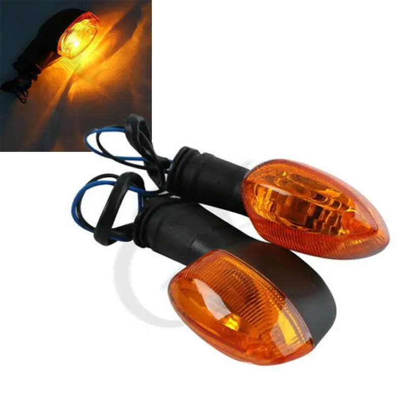 Motorcycle Front/Rear Turn Signal Light Indicator For YAMAHA YZF R1 R6 FZ1 FZ6 XJ6 Clear/Orange |