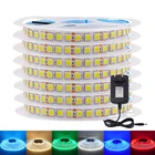 Светодиодная лента SMD5054, 12 В, 120 светодиодовм, 0,5 м, 1 м, 2 м, 3 м, 4 м, 5 м, IP65, водонепроницаесветильник Светодиодная лента s + адаптер