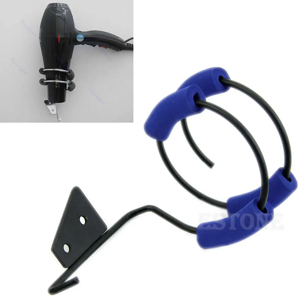 

Barber Salon Bathroom Organizer Holder Stand Wall Mount Hair Iron Dryer Blower