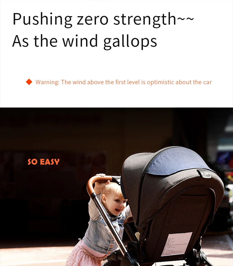 Роскошная детская коляска Babyfond 2 в 1 с высоким пейзажем, двусторонняя детская коляска, может сидеть в двух направлениях, корзина для сна, детская коляска