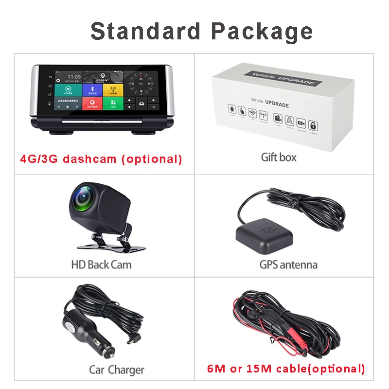 Maiyue star 7 дюймов 4G Автомобильный видеорегистратор DVRFHD 1080P Android Dash камера gps навигация ADAS Автомобильный видеорегистратор двойной объектив с камерой заднего вида