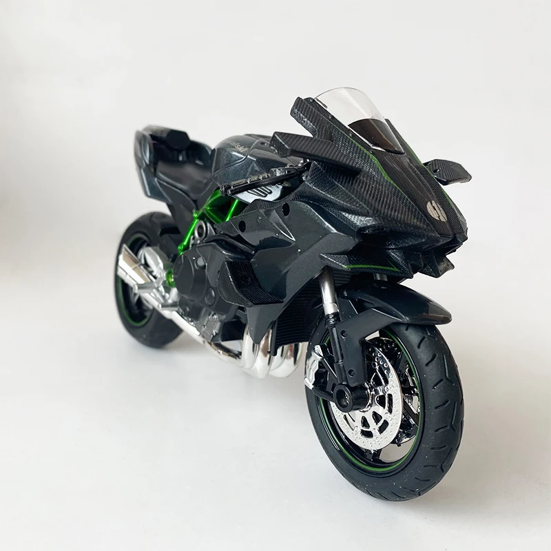 

Сплав 1/12 мотоцикл Kawasaki-H2R модель игрушка металл литья под давлением Модель двигателя автомобиля амортизация для мотокросса, для езды на мот...