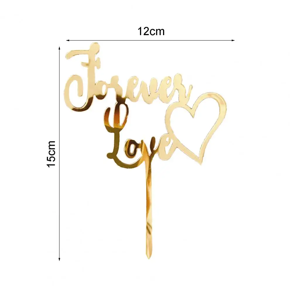 

Forever Love Cake Dessert Topper Baking Decoration Valentines Day Party Supplies