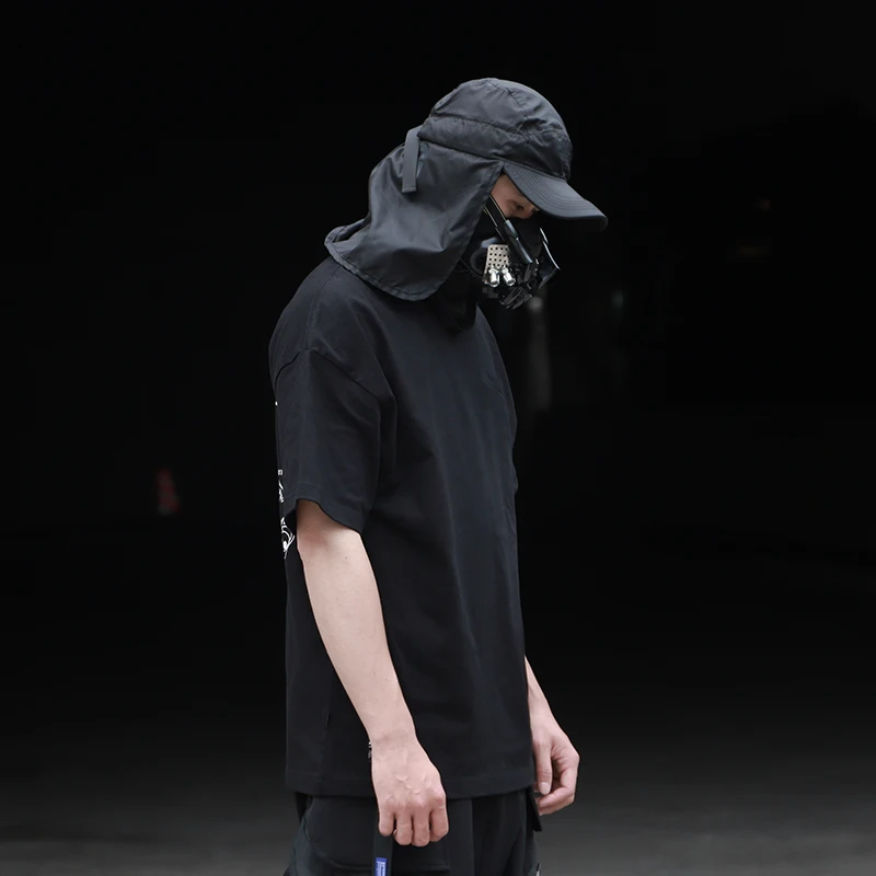 WHYWORKS 20ss летняя Techwear графическая черная футболка astrobe стиль хип-хоп панк Мода |