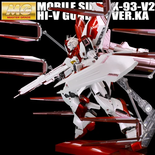 BANDAI MG 1/100 RX-93-V2 Hi-V-воина гундама панель с карточками модель Wandai металлический раскраска игрушки Фигурки - Цвет: white