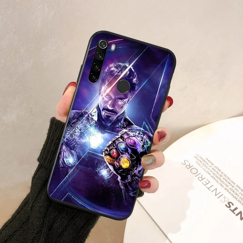 Avengers Marvel For Xiaomi Redmi Note 11 11S 10 9 8 7 Pro 5G 4G Silicone Soft Shockproof Black Phone Case Fundas Capa Cover