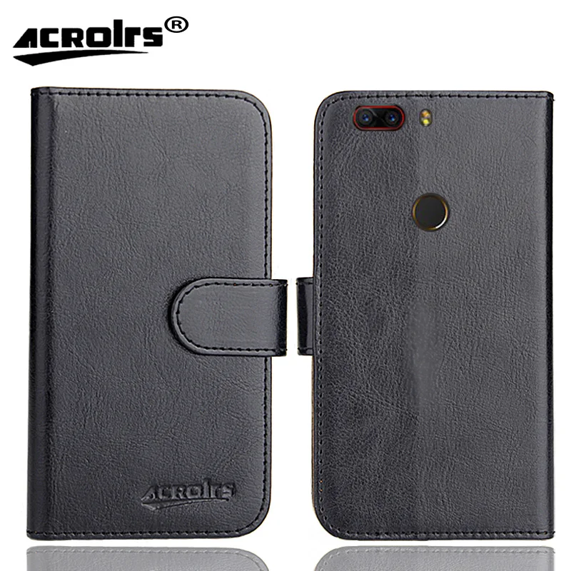 

ZTE Nubia Z17 Case 5.5" 6 Colors Flip Soft Leather Crazy Horse Phone Cover Stand Function Cases Credit Card Wallet