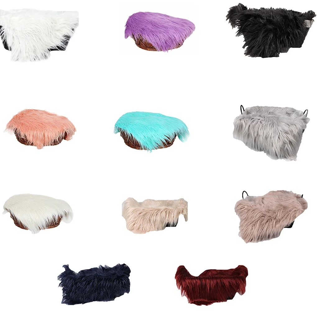 Mantas suaves para beb&eacute;, accesorios de fotograf&iacute;a para reci&eacute;n nacido, Color s&oacute;lido, Fondo de imitaci&oacute;n, mantas bonitas para ni&ntilde;os-2