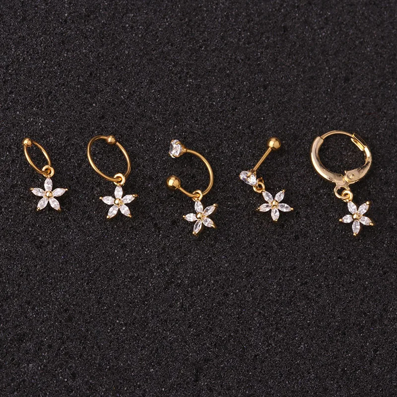 Продаем наборы для ухода за кожей 1 шт Cz подвеска серьги обруч Надеваемые На ушной