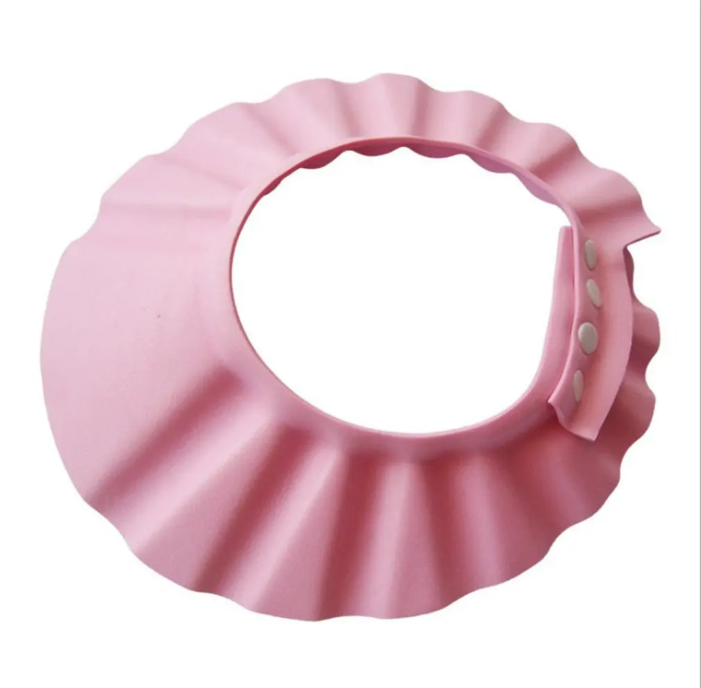 

Baby Children Kids Safe Shampoo Bath Bathing Shower Cap Hat Wash Hair Shield Adjustable Elastic Shampoo Cap