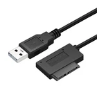 USB адаптер 35 см для ПК 6P + 7P CD DVD Rom SATA к USB 2,0 конвертер slim Sata 13 Pin кабель привода для ПК ноутбука