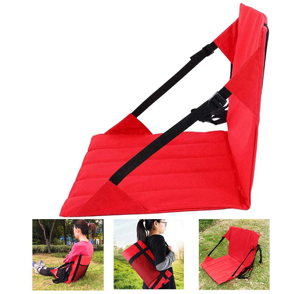 

Outdoor Sitting Pad Portable Sitting Cushion Folding Seat Mat Backrest Mat for Camping Trekking Picnic Portable Cushion Pad