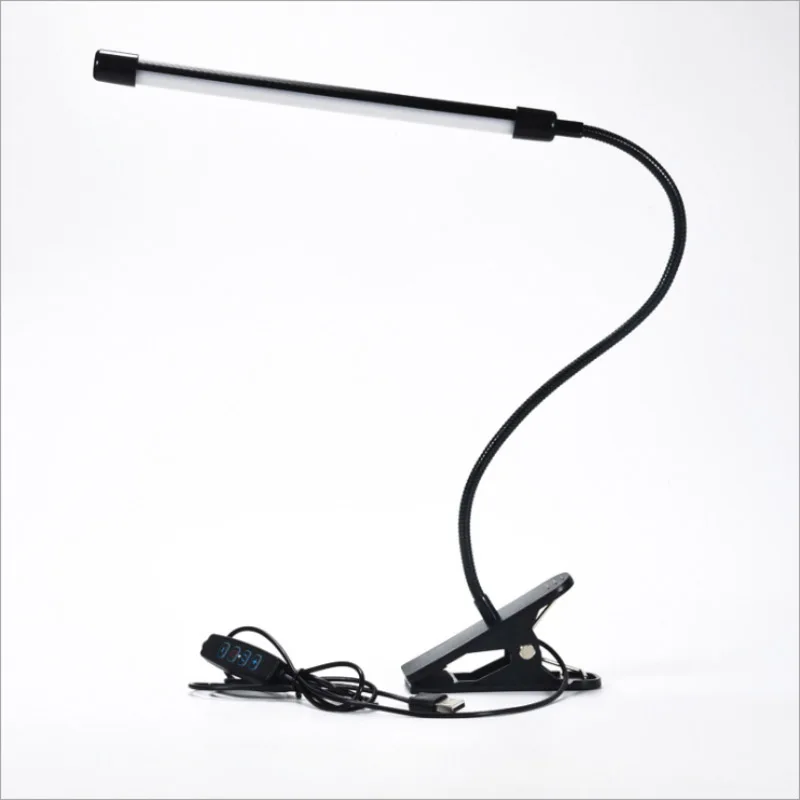 

USB Led table lamp Flexo Desk Lamp Three-color Stepless Dimming Eye Protection Clamp Lamp Reading Learning Work Bedside Lamp