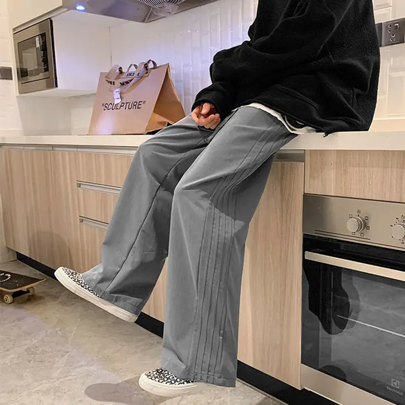 Харадзюку широкие брюки мужская Японская уличная одежда штаны для скейтборда