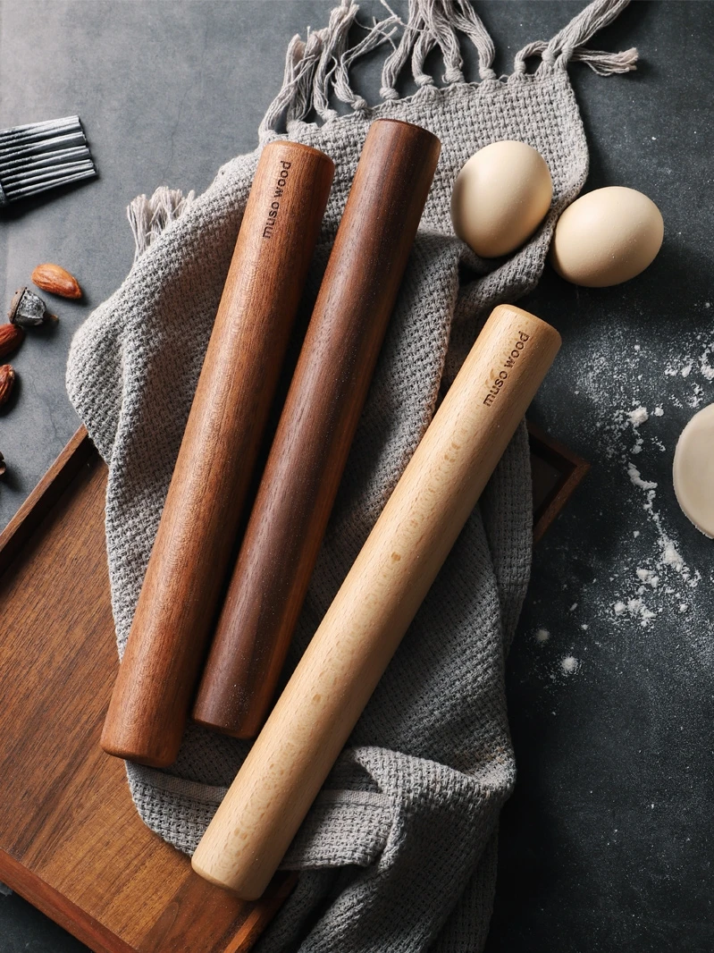 

Muso Wood Small Rolling Pin for Baking,Wooden Rolling Pin 11 inches for Fondant, Pie Crust, Cookie, Pastry, Dough-Easy to Clean