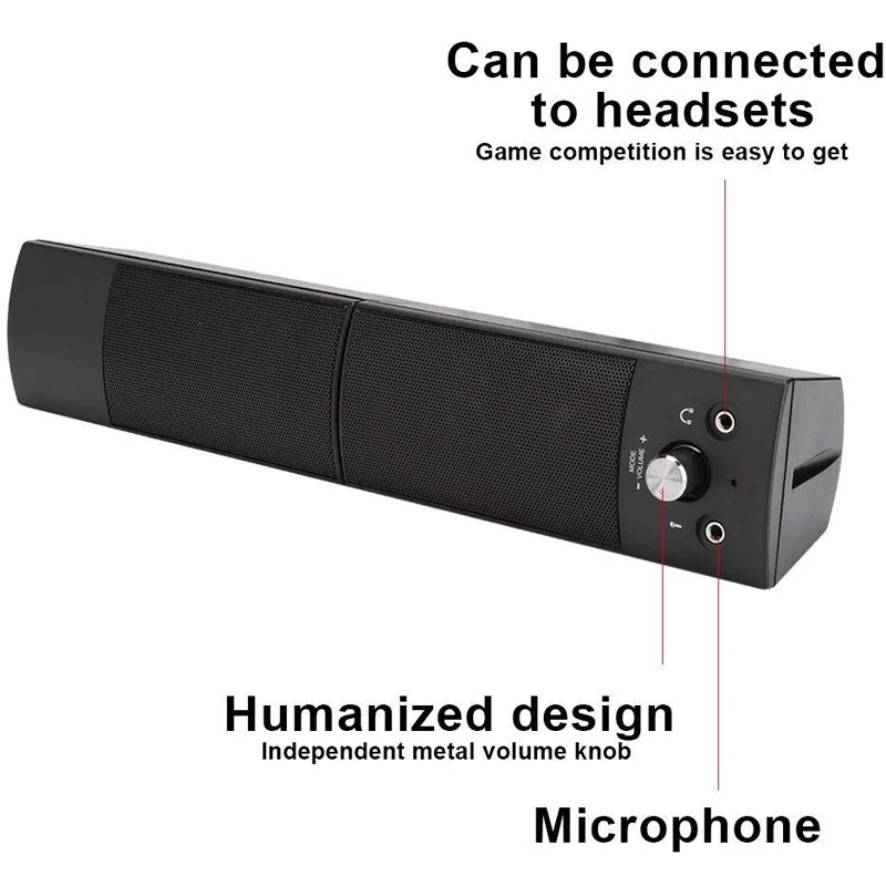 Компьютерная Колонка SADA с bluetooth сабвуфер USB проводная 3 5 мм съемная для ноутбука