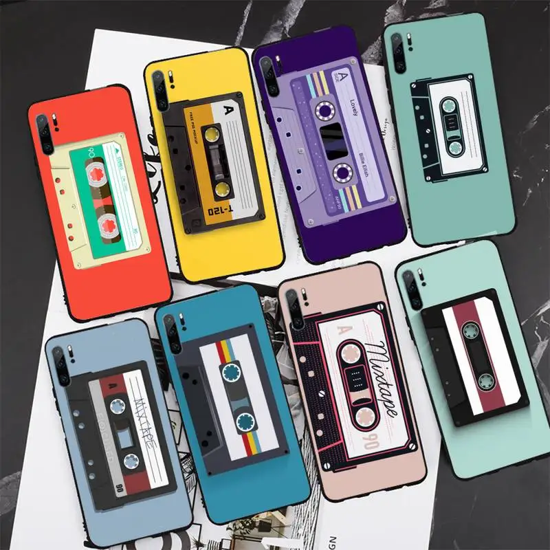 

Vintage 80s Cassette Tape Barely Phone Case For Huawei Mate 9 10 20x 30 40 Lite Pro TPU Cover