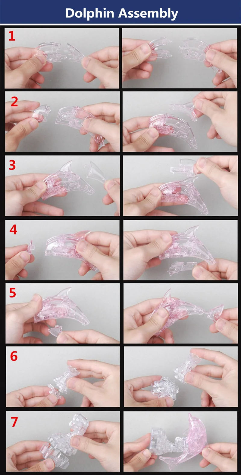 3D Кристалл Панда головоломка игрушка DIY Aniaml панда собранная модель головоломка интеллектуальная подарок на день рождения год игрушка для детей