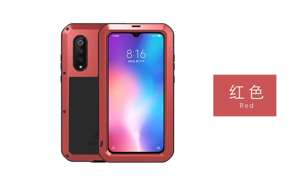 Love Mei для Xiaomi 8 9 Max 2 3 алюминиевый металлический+ Gorilla glass ударное Падение водонепроницаемый чехол для Xiaomi Mix 2 2s